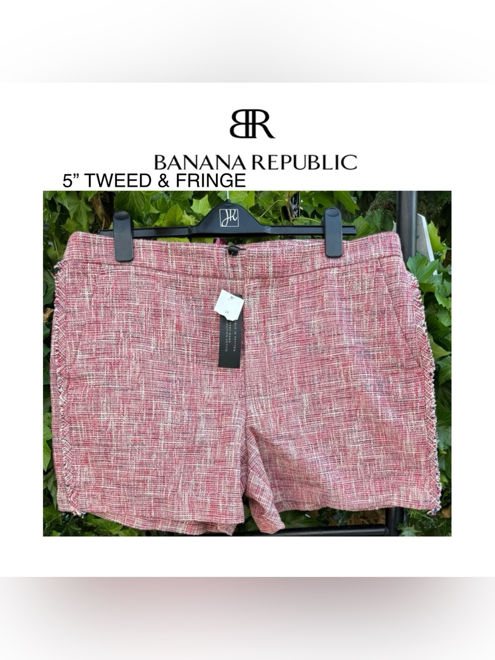NWT 🌟 BANANA REPUBLIC tweed 5” shorts Women RARE